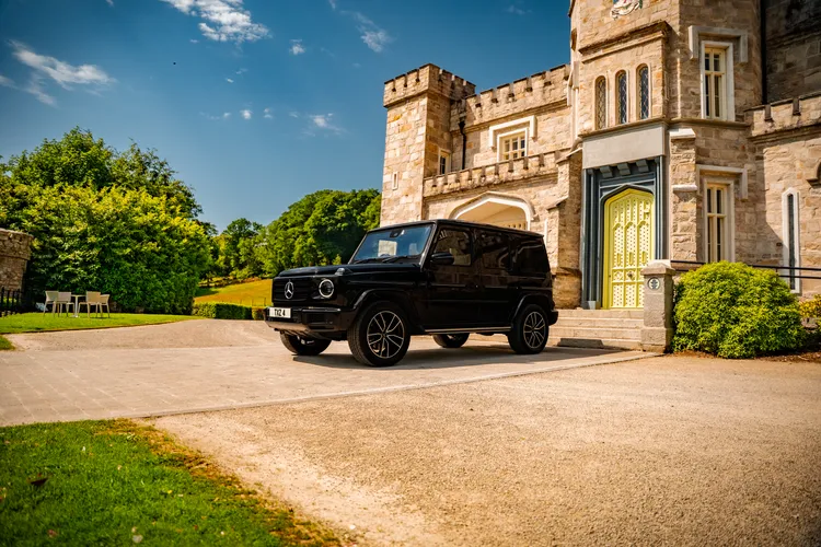 Mercedes-Benz G-Wagon parked at an Irish country estate